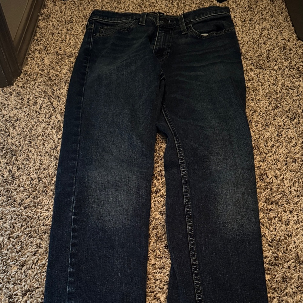 Hollister Men's Skinny Jeans - Dark Blue